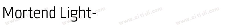 Mortend Light字体转换